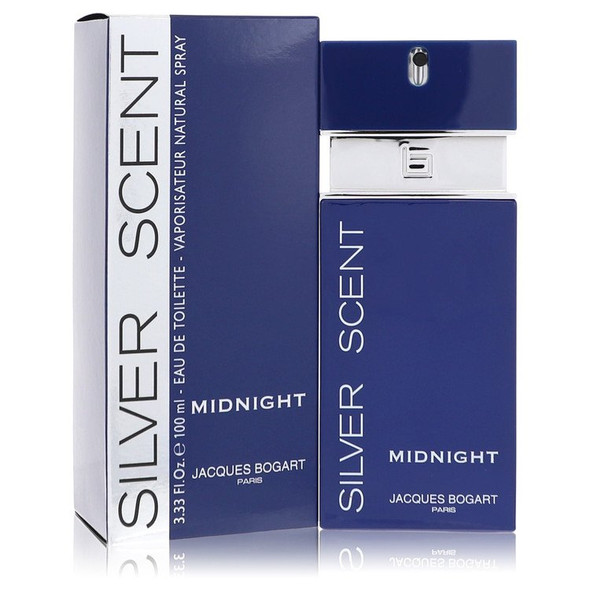 Silver Scent Midnight by Jacques Bogart Eau De Toilette Spray (Unboxed) 3.4 oz for Men
