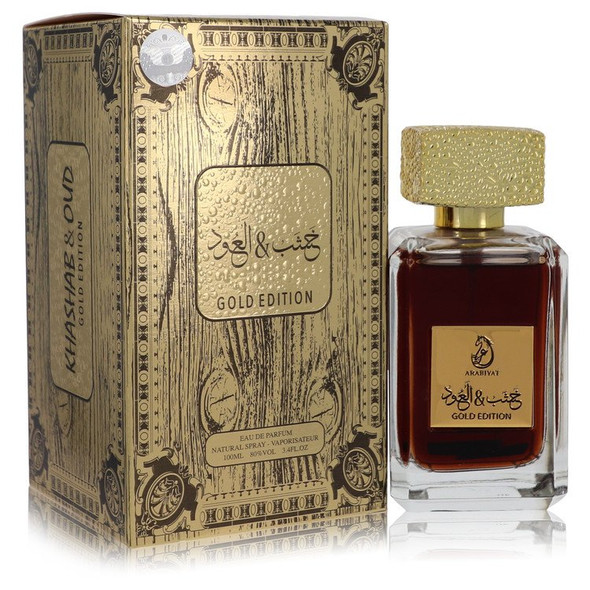 Arabiyat Khashab & Oud Gold Edition by My Perfumes Eau De Parfum Spray (Unisex Unboxed) 3.4 oz for Men