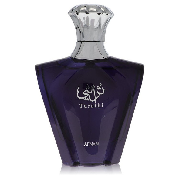 Afnan Turathi Blue by Afnan Eau De Parfum Spray (Unboxed) 3 oz for Men