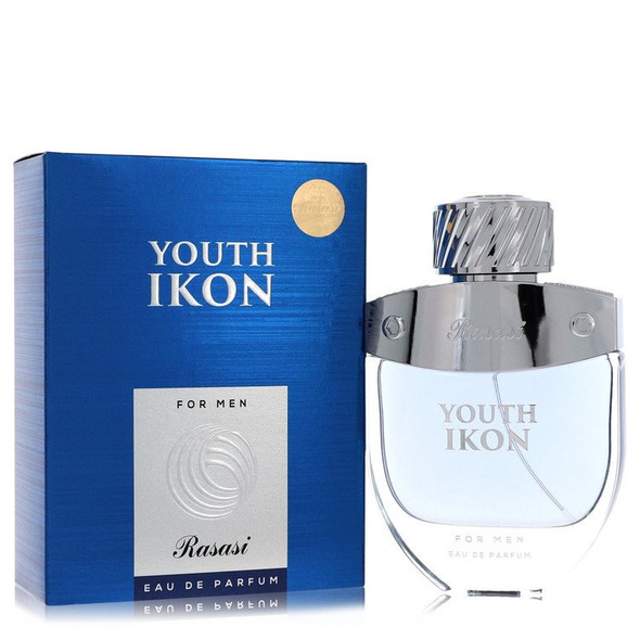 Rasasi Youth Ikon by Rasasi Eau De Parfum Spray (Unboxed) 3.3 oz for Men