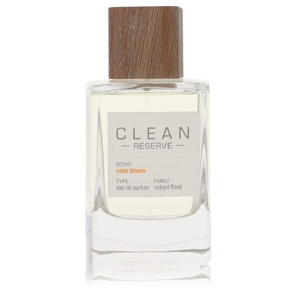 Clean Reserve Solar Bloom by Clean Eau De Parfum Spray (Unisex unboxed) 3.4 oz for Women