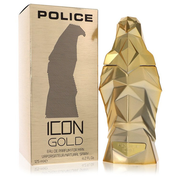 Police Icon Gold by Police Colognes Eau De Parfum Spray (Unboxed) 4.2 oz for Men