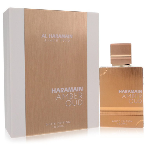 Al Haramain Amber Oud White Edition by Al Haramain Eau De Parfum Spray (Unisex Unboxed) 3.4 oz for Men