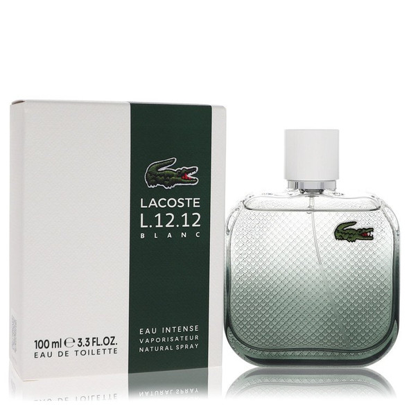 Lacoste Eau De Lacoste L.12.12 Blanc Eau Intense by Lacoste Eau De Toilette Spray 3.3 oz for Men