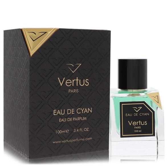 Vertus Eau De Cyan by Vertus Eau De Parfum Spray (Unisex) 3.4 oz for Men