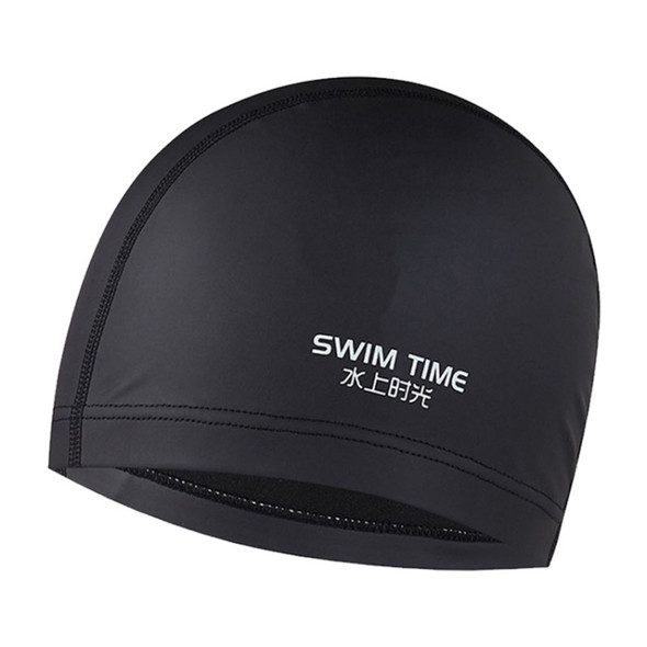 PU Coated Waterproof Enlarged Swimming Cap for Adult Men and Women