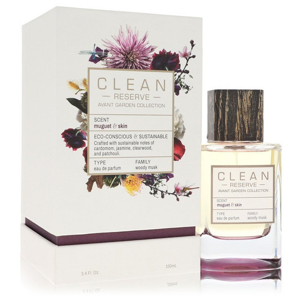 Clean Reserve Muguet & Skin by Clean Eau De Parfum Spray (Unisex Unboxed) 3.4 oz for Women