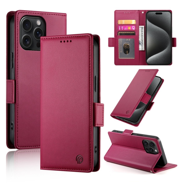 Side Buckle Magnetic Frosted Leather Phone Case