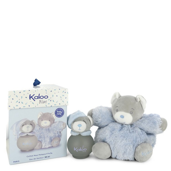 Kaloo Blue by Kaloo Eau De Senteur Spray (Alcohol Free) + Free Fluffy Bear 3.2 oz for Men