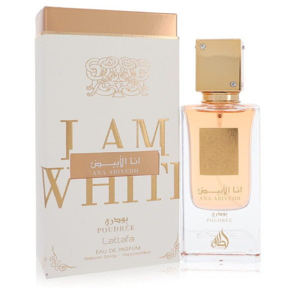 Ana Abiyedh I am White Poudree by Lattafa Eau De Parfum Spray (Unisex) 2 oz for Women