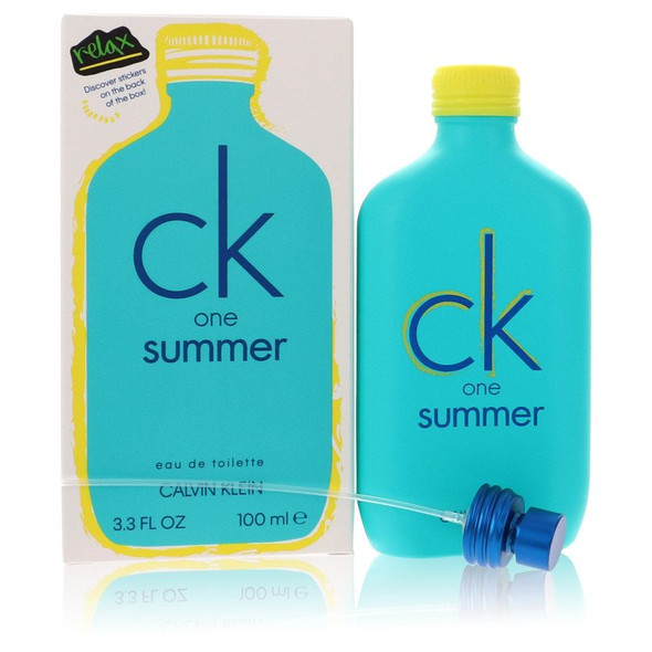 CK ONE Summer by Calvin Klein Eau De Toilette Spray (2020 Unisex) 3.4 oz for Women