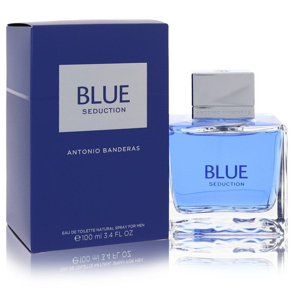 Blue Seduction by Antonio Banderas Eau De Toilette Spray 3.4 oz for Men