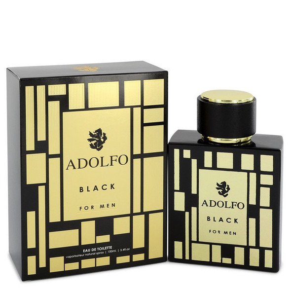 Adolfo Black by Adolfo Dominguez Eau De Toilette Spray 3.4 oz for Men