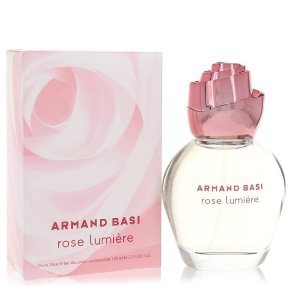 Armand Basi Rose Lumiere by Armand Basi Eau De Toilette Spray 3.3 oz for Women