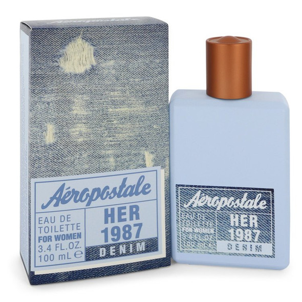 Aeropostale Her 1987 Denim by Aeropostale Eau De Toilette Spray 3.4 oz for Women