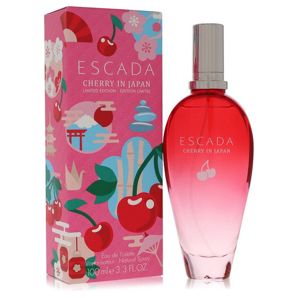 Escada Cherry In Japan by Escada Eau De Toilette Spray 3.3 oz for Women