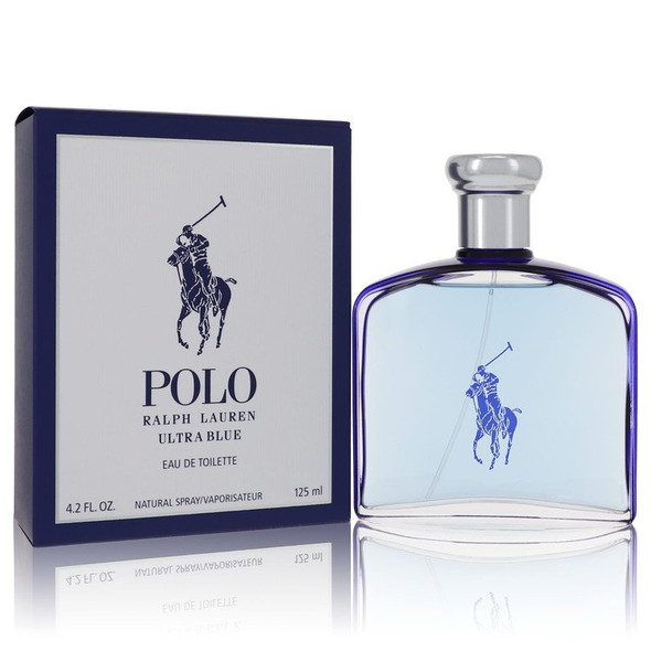 Polo Ultra Blue by Ralph Lauren Eau De Toilette Spray 4.2 oz for Men