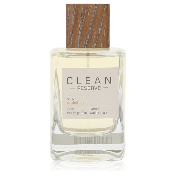 Clean Sueded Oud by Clean Eau De Parfum Spray (unboxed) 3.4 oz for Women