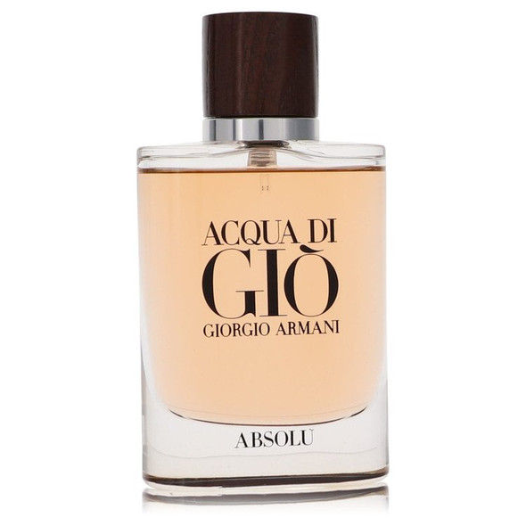 Acqua Di Gio Absolu by Giorgio Armani Eau De Parfum Spray (unboxed) 2.5 oz for Men