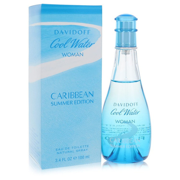 Cool Water Caribbean Summer by Davidoff Eau De Toilette Spray 3.4 oz for Women