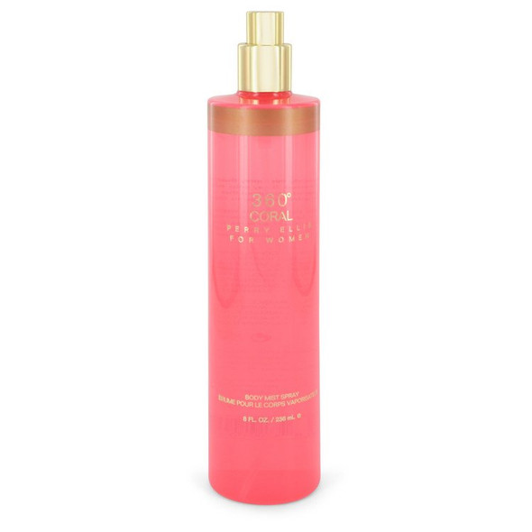 Perry Ellis 360 Coral by Perry Ellis Body Mist (Tester) 8 oz for Women