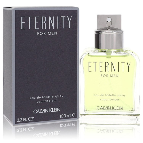 ETERNITY by Calvin Klein Eau De Toilette Spray 3.4 oz for Men
