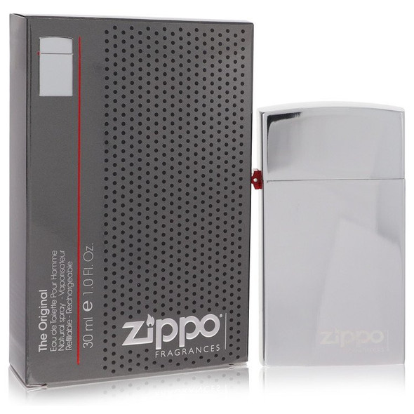 Zippo Silver by Zippo Eau De Toilette Refillable Spray 1.0 oz for Men