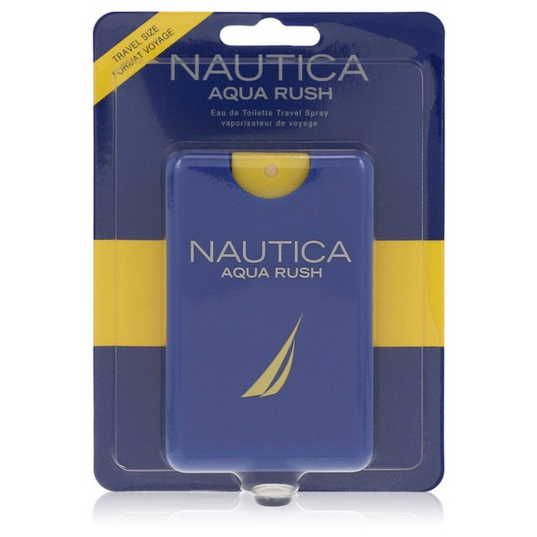 Nautica Aqua Rush by Nautica Eau De Toilette Travel Spray .67 oz for Men