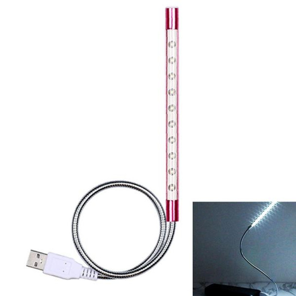 Sunshine S10 Touch Switch Flexible LED Reading Light , 10 LEDs USB Powered Night Light(Magenta)