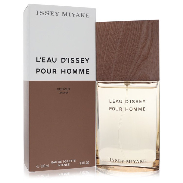 L'eau D'issey Pour Homme Vetiver by Issey Miyake Eau De Toilette Intense Spray 3.3 oz for Men