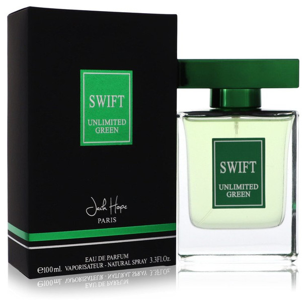 Swift Unlimited Green by Jack Hope Eau De Parfum Spray (Unboxed) 3.3 oz for Men