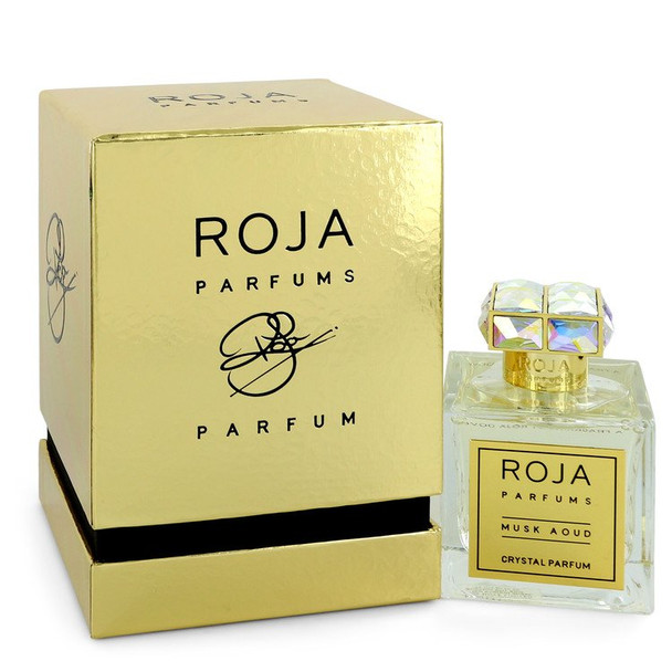 Roja Musk Aoud Crystal by Roja Parfums Extrait De Parfum Spray (Unisex) 3.4 oz for Women