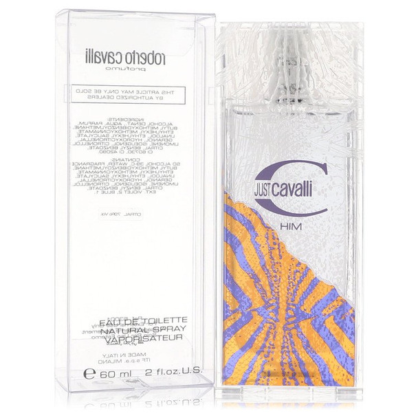 Just Cavalli by Roberto Cavalli Eau De Toilette Spray 2 oz for Men