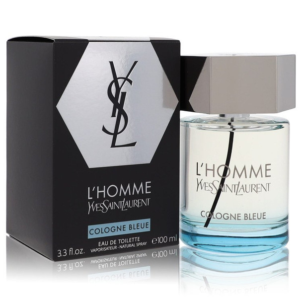 L'homme Cologne Bleue by Yves Saint Laurent Eau De Toilette Spray 3.4 oz for Men