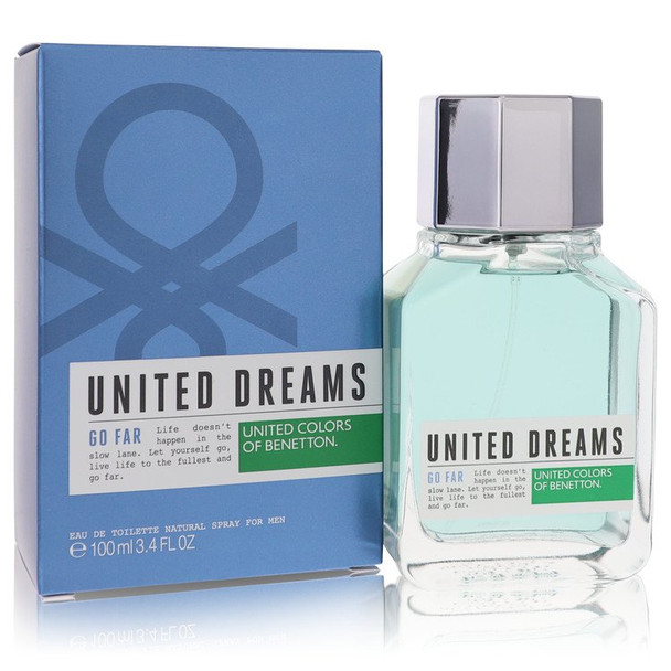 United Dreams Go Far by Benetton Eau De Toilette Spray (Unboxed) 3.4 oz for Men