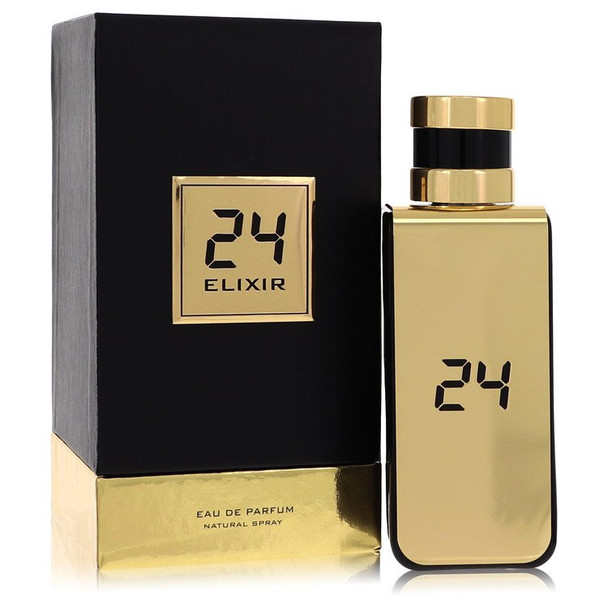 24 Gold Elixir by ScentStory Eau De Parfum Spray 3.4 oz for Men