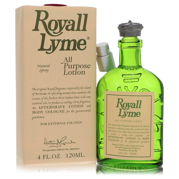 ROYALL LYME by Royall Fragrances All Purpose Lotion / Cologne 4 oz for Men