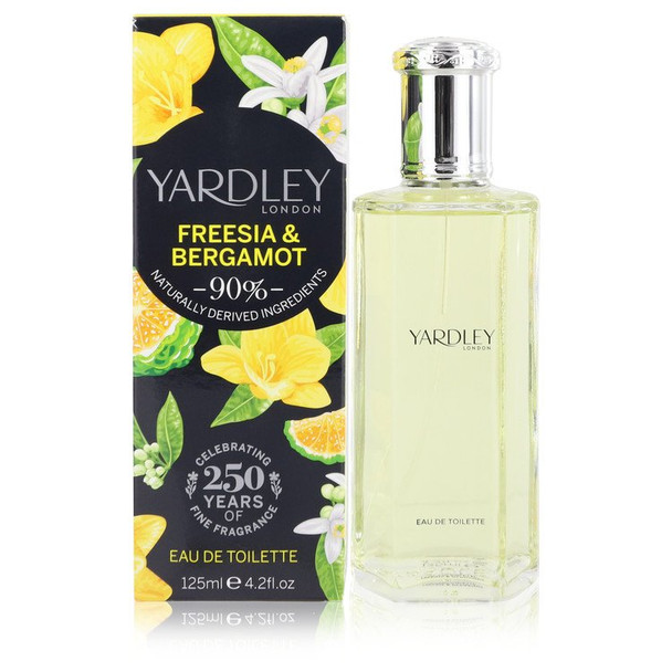 Yardley Freesia & Bergamot by Yardley London Eau De Toilette Spray (Unboxed) 4.2 oz for Women