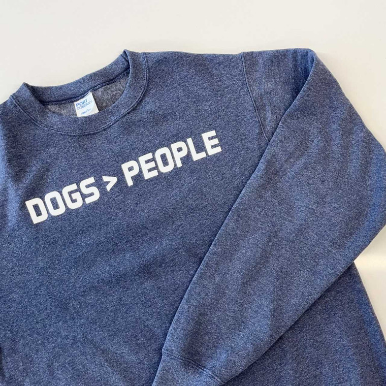 Sweatshirt, Crew Neck Dogs > People 