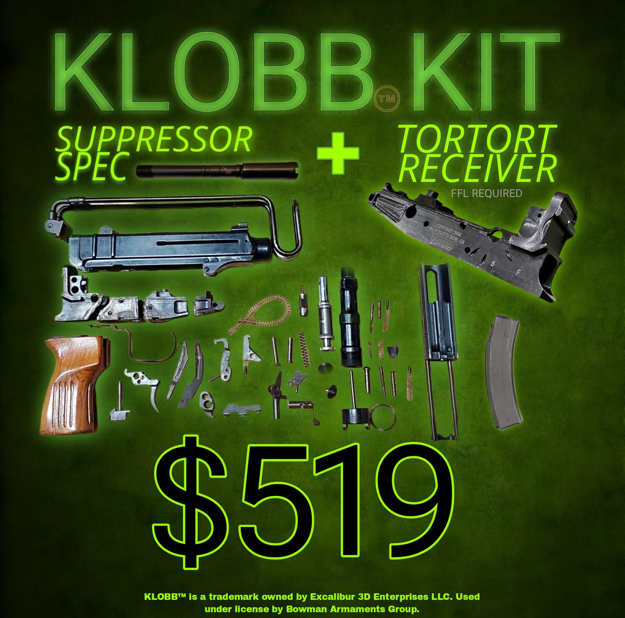 VZ-61 (KLOBB KIT - SUPPRESSOR SPEC+ TORTORT RECEIVER)