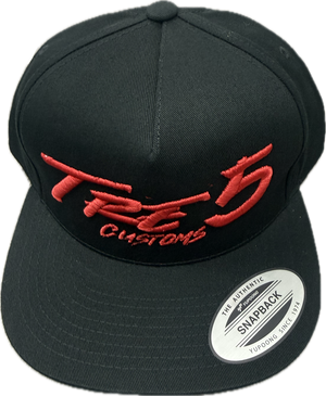 Tre 5 red logo snap back