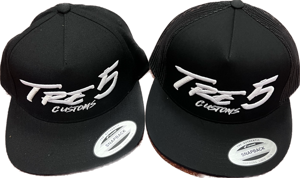 Tre 5 white logo snap back