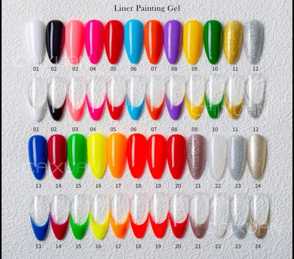 Liner gel art 24pcs