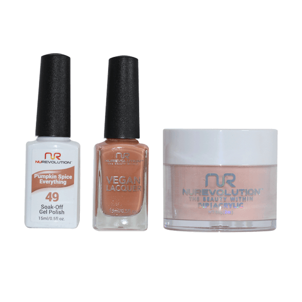 Gel + Lacquer 49 Pumkin Spice Everything