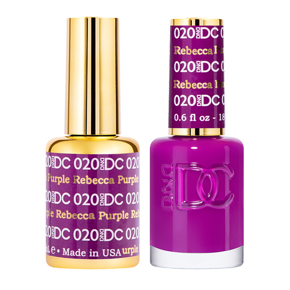 DND DC Gel + Lacquer Rebecca Purple #020