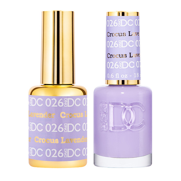 DND DC Gel + Lacquer Crocus Lavender #026