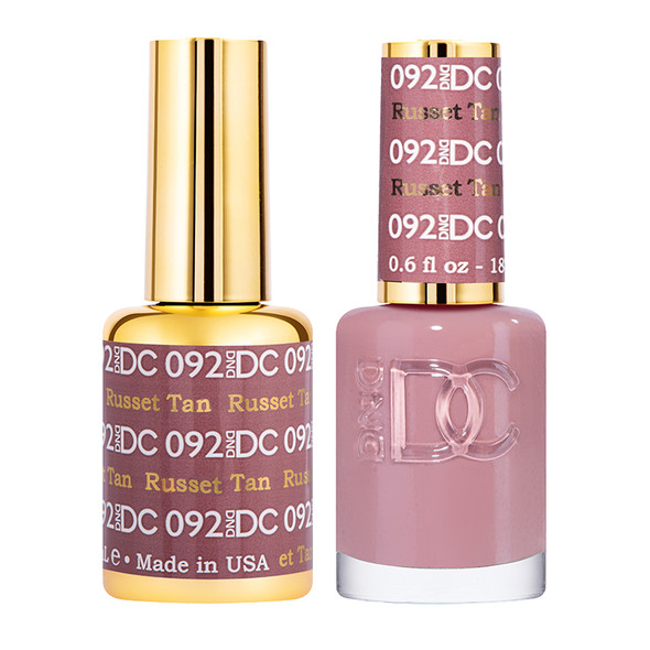 DND DC Gel + Lacquer Russet Tan #092