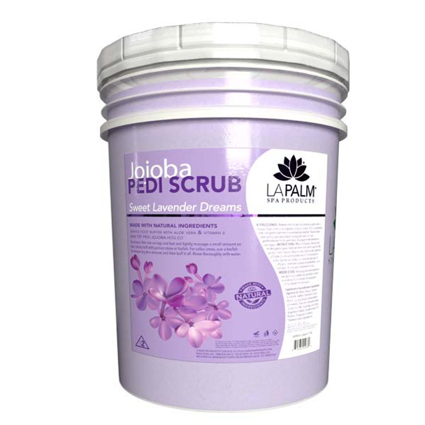 La Palm - Jojoba Pedi Scrub Sweet Lavender Dreams  - 5 gallons