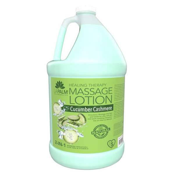 La Palm healing therapy massage lotion 1 gallon - Cucumber Cashmere