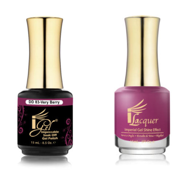 iGel Gel & Polish Duo, DD083 - Very Berry